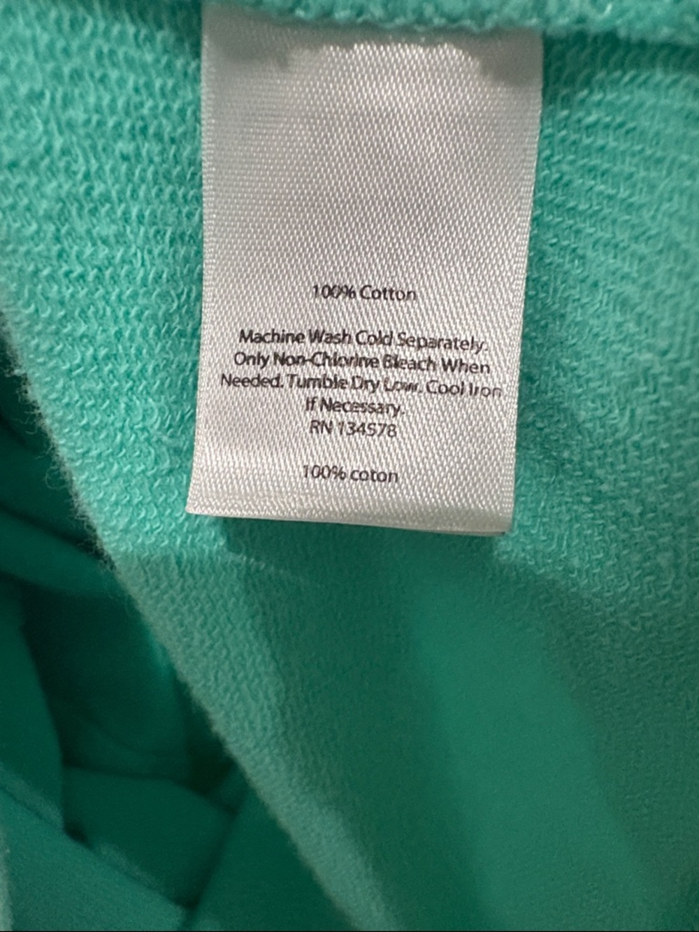 Vineyard Vines Sz L Aqua Quarter-Zip Pullover with Pink Floral Shoulder Panels - Picture 8 of 8
